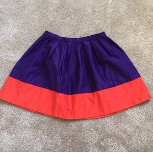 Purple and Orange Topshop miniskirt