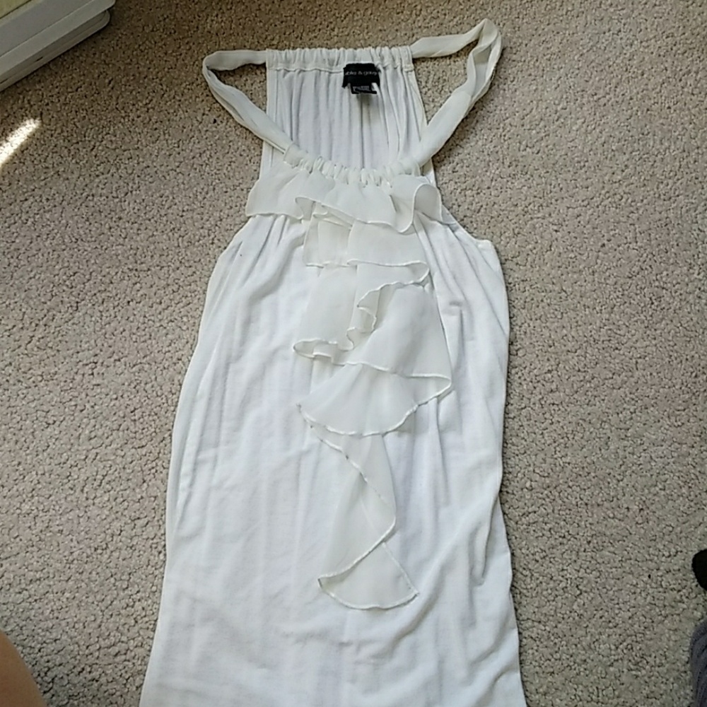 Sexy White Frilly Top