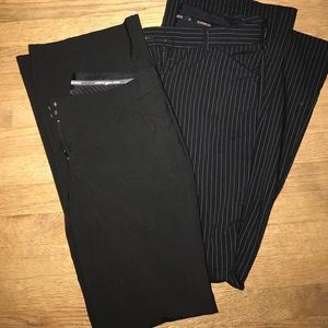 2 pairs of Express dress pants Sz 6 Long