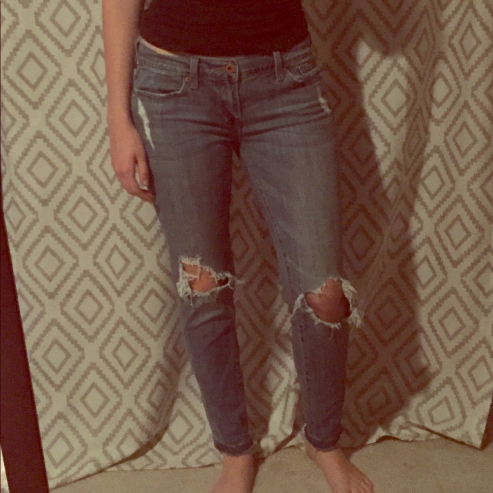 Lucky Brand Ripped Charlie Skinny Jeans
