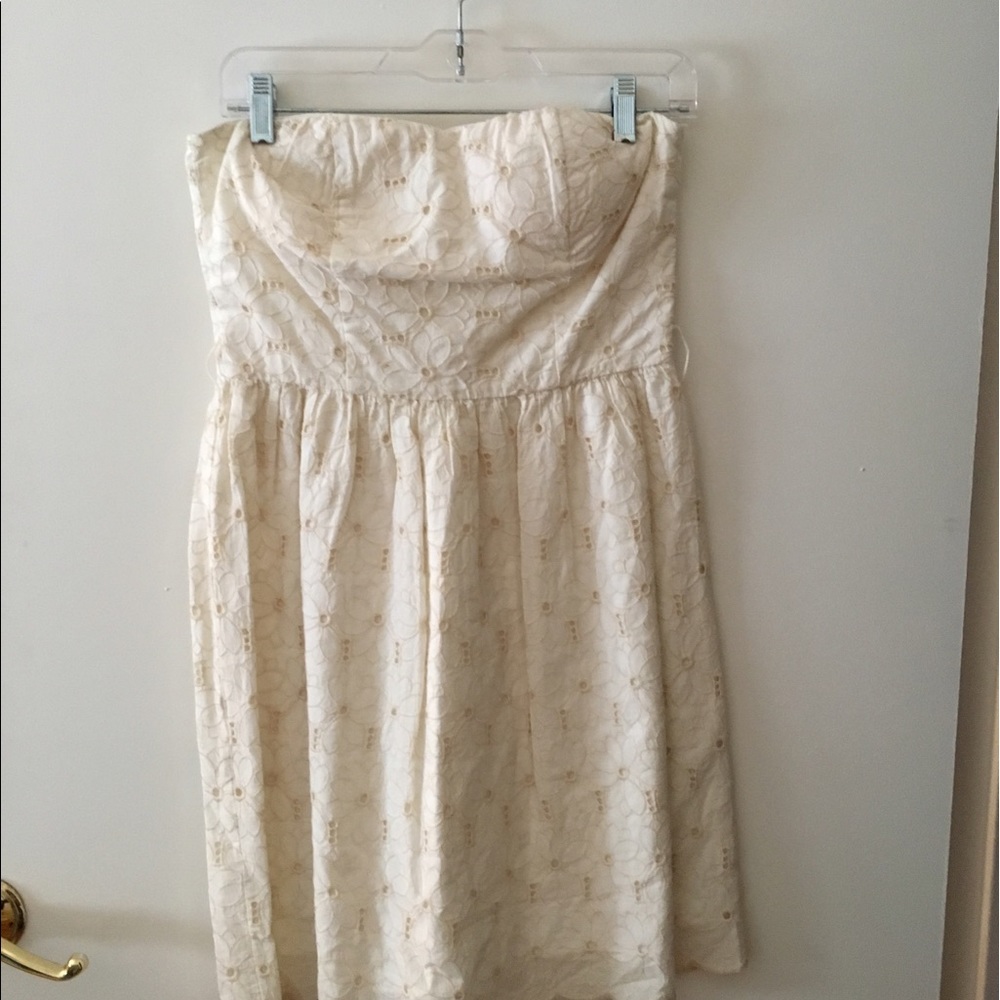 Cute Lace Floral Strapless Sundress