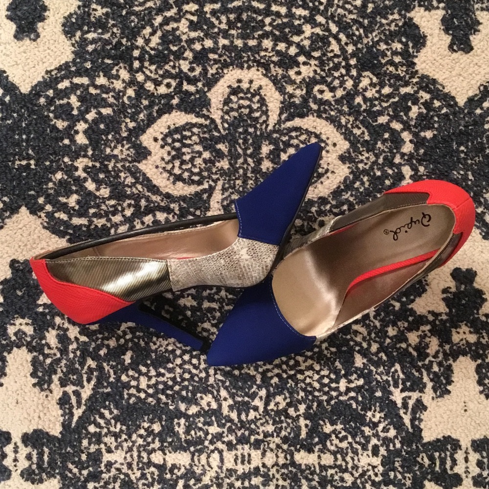 Cobalt blue heels