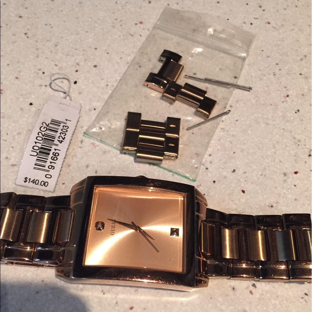 Great Christmas gift. Rose gold steel Guess watch