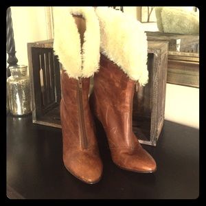Jessica Simpson wedge boots - genuine leather