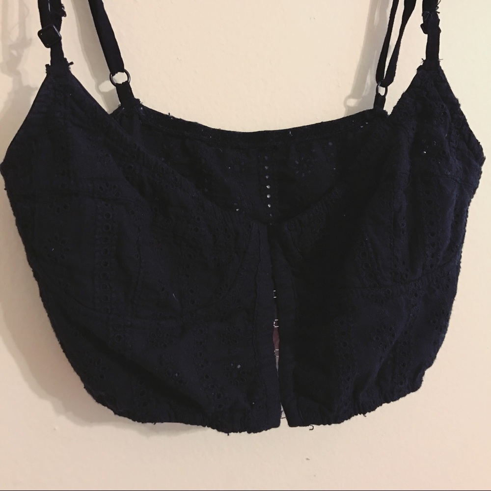 Black Clasp Bra Top