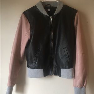 Retro Faux Leather Jacket