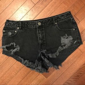 Asos Black Denim Shorts