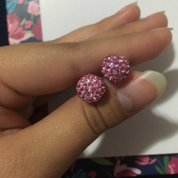 Jewelry - Pink ball earrings