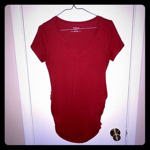MATERNITY Ruched V-Neck