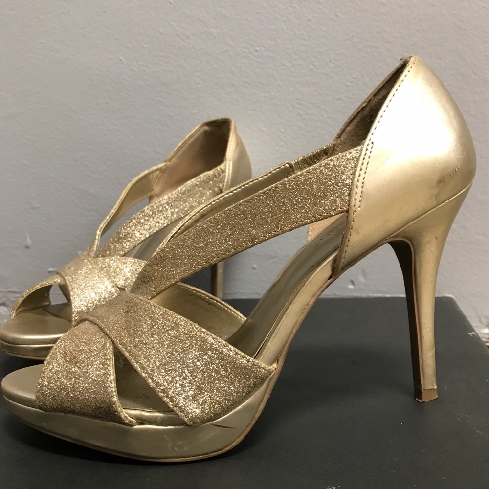Glittery Rose Gold Heels