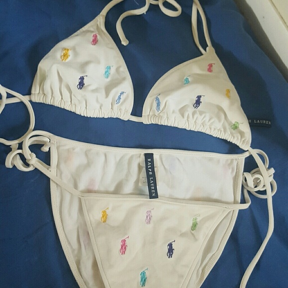 Ralph Lauren triangle string bikini - Picture 1 of 1