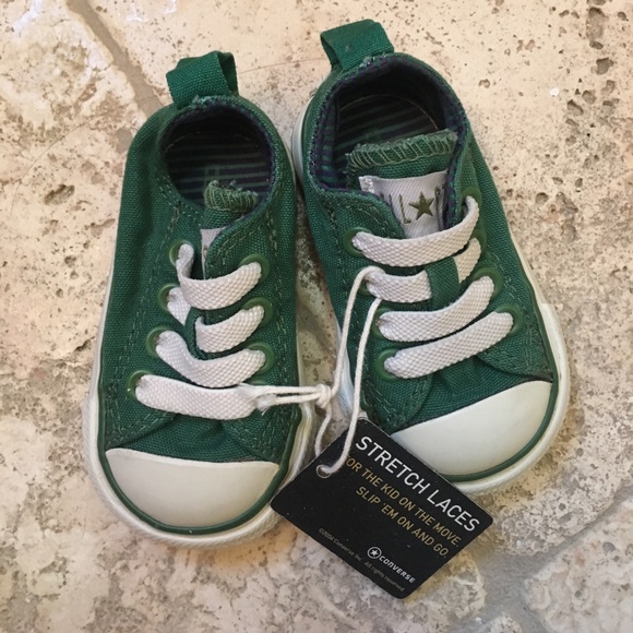 green baby converse