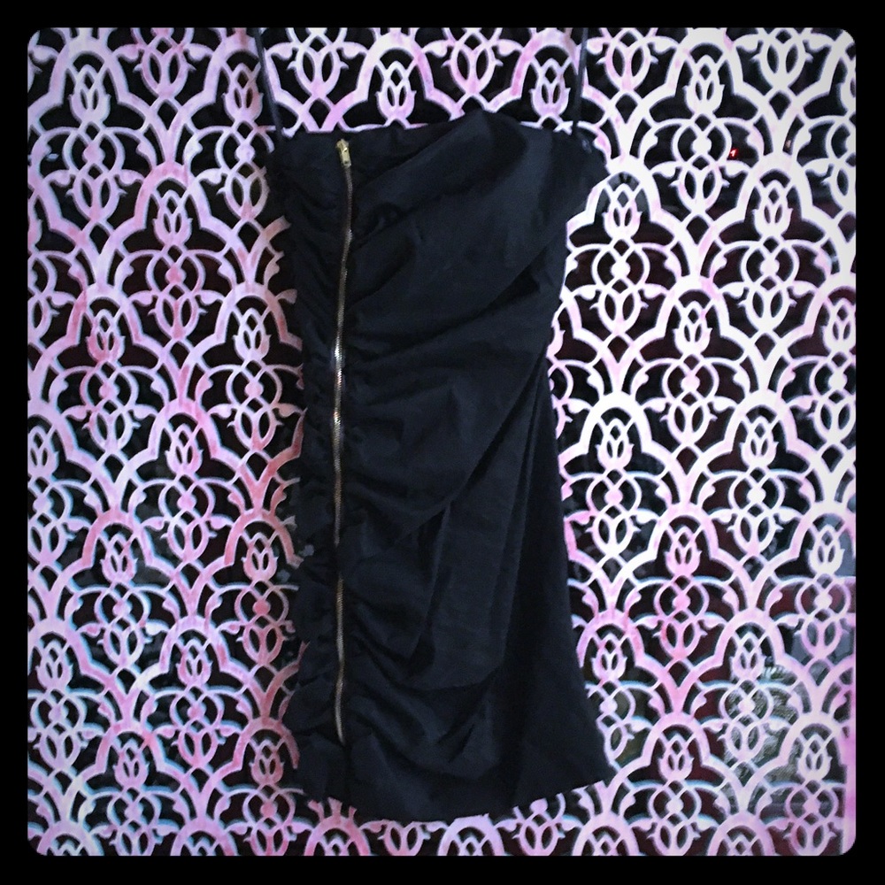 Black Calvin Klein cocktail dress