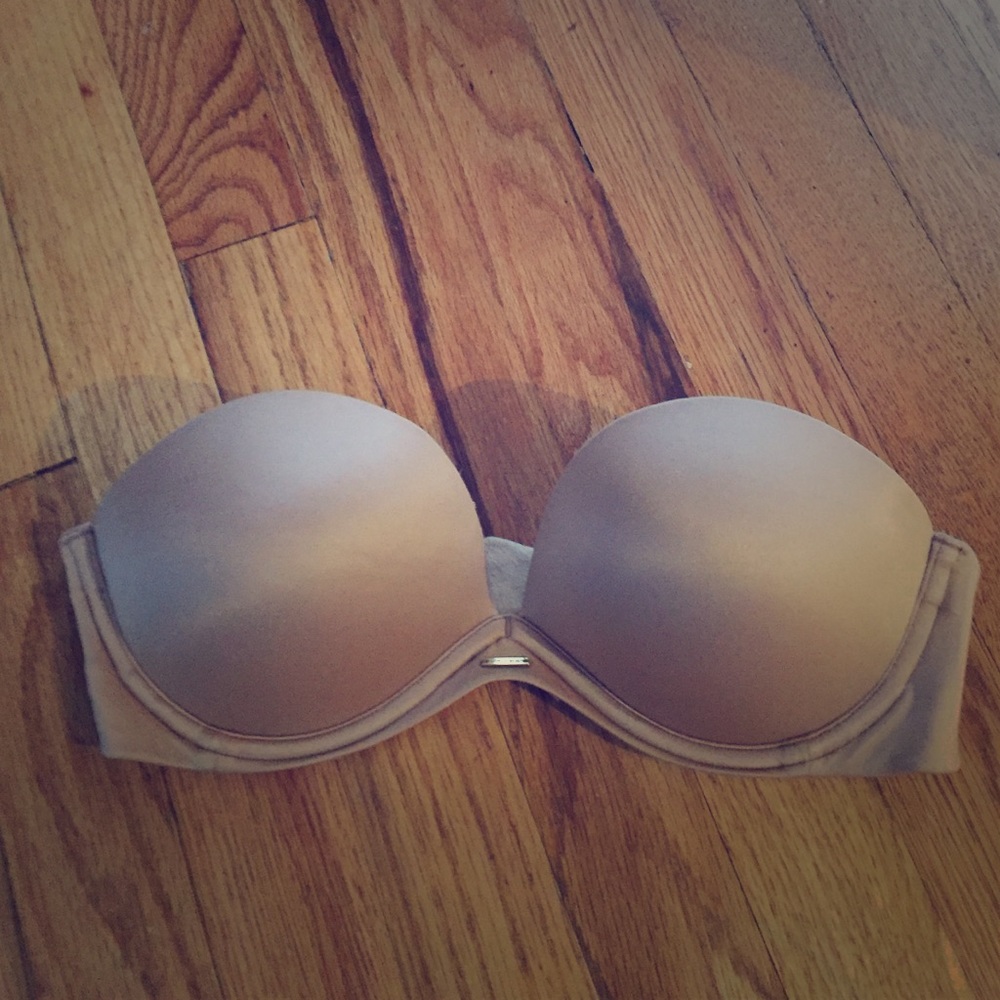 Victoria's Secret Nude Strapless Bra 32C