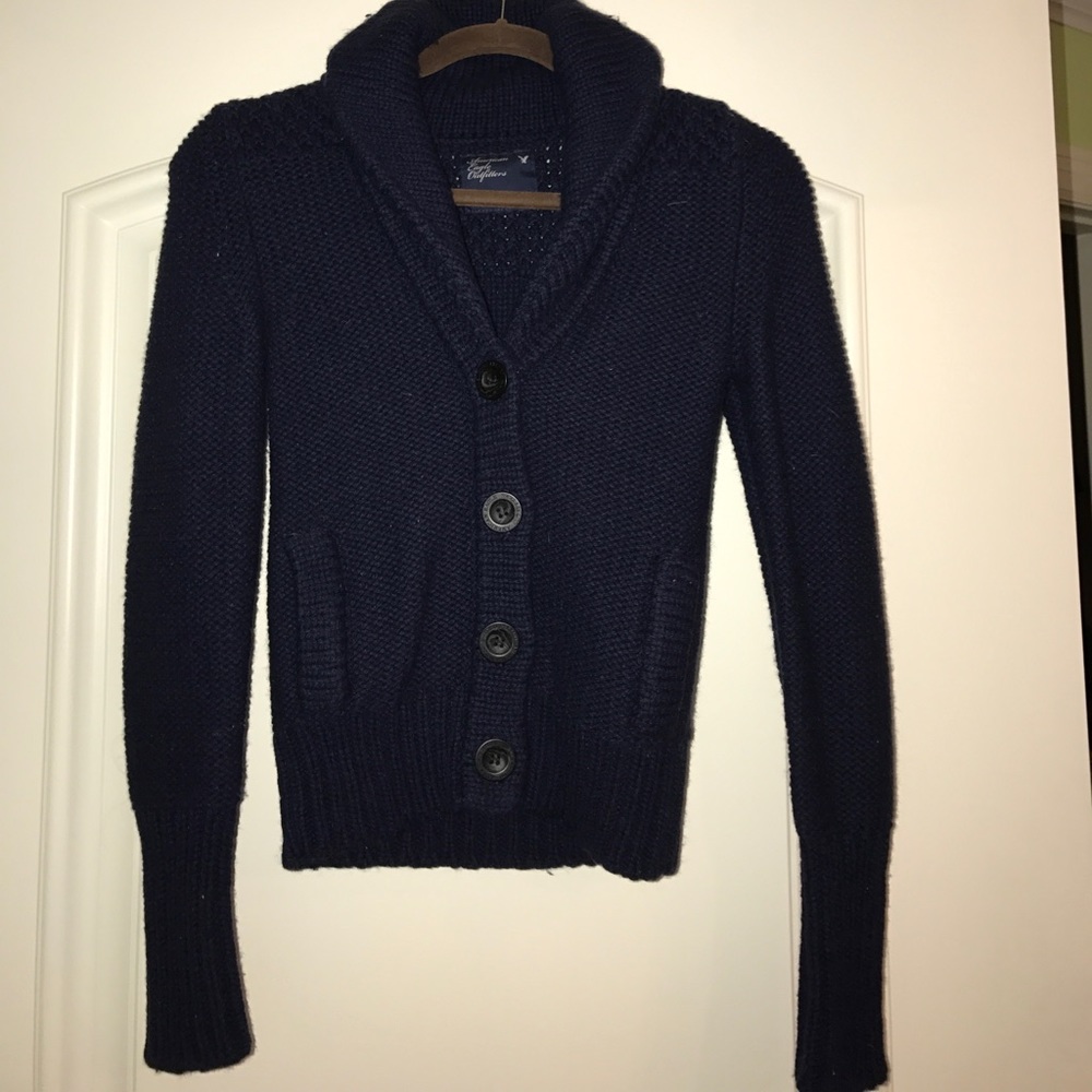 AEO navy sweater