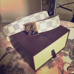 Louis Vuitton Damier Azur Belt