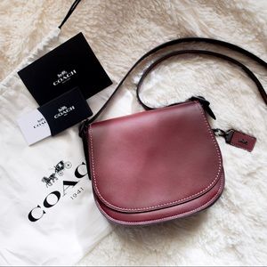 COACH saddle 23 leather crossbody