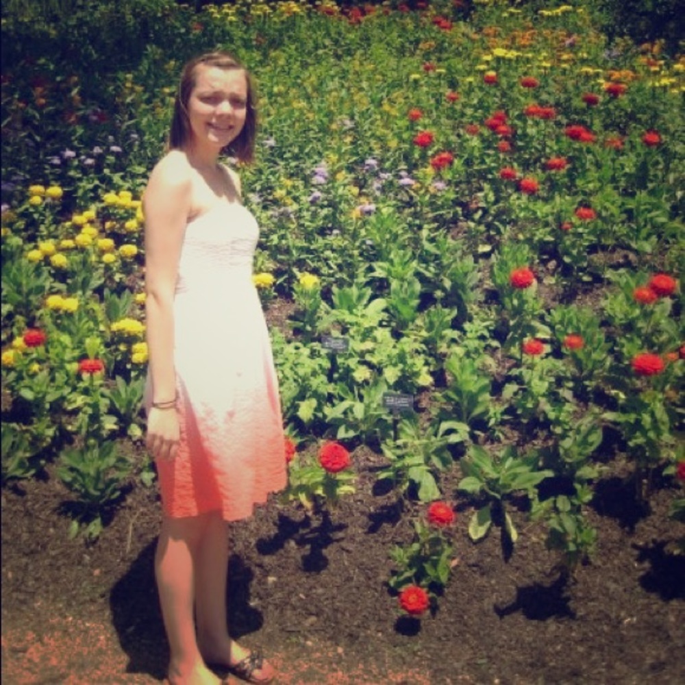 J. Crew strapless ombré dress