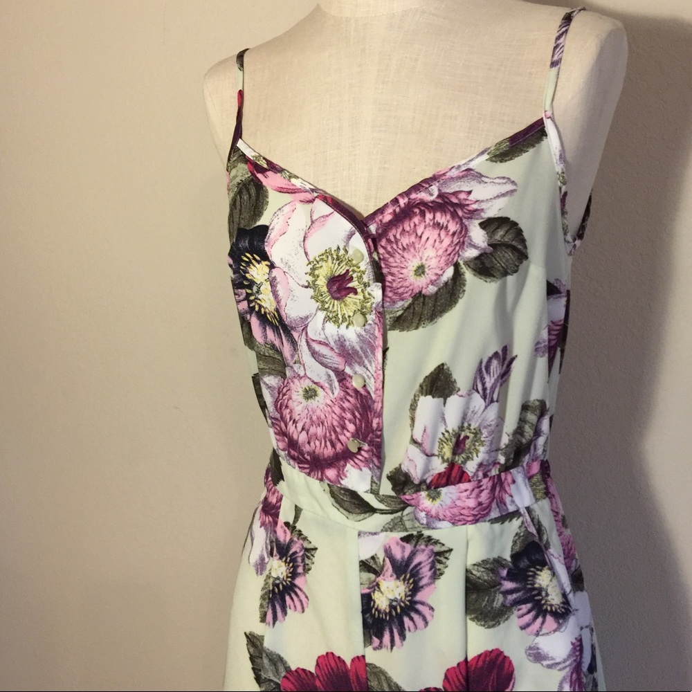 Luxe flower print jumpsuit by ASOS