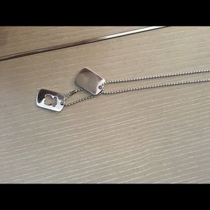 tous dog tag necklace