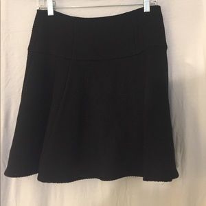 Black textured skirt