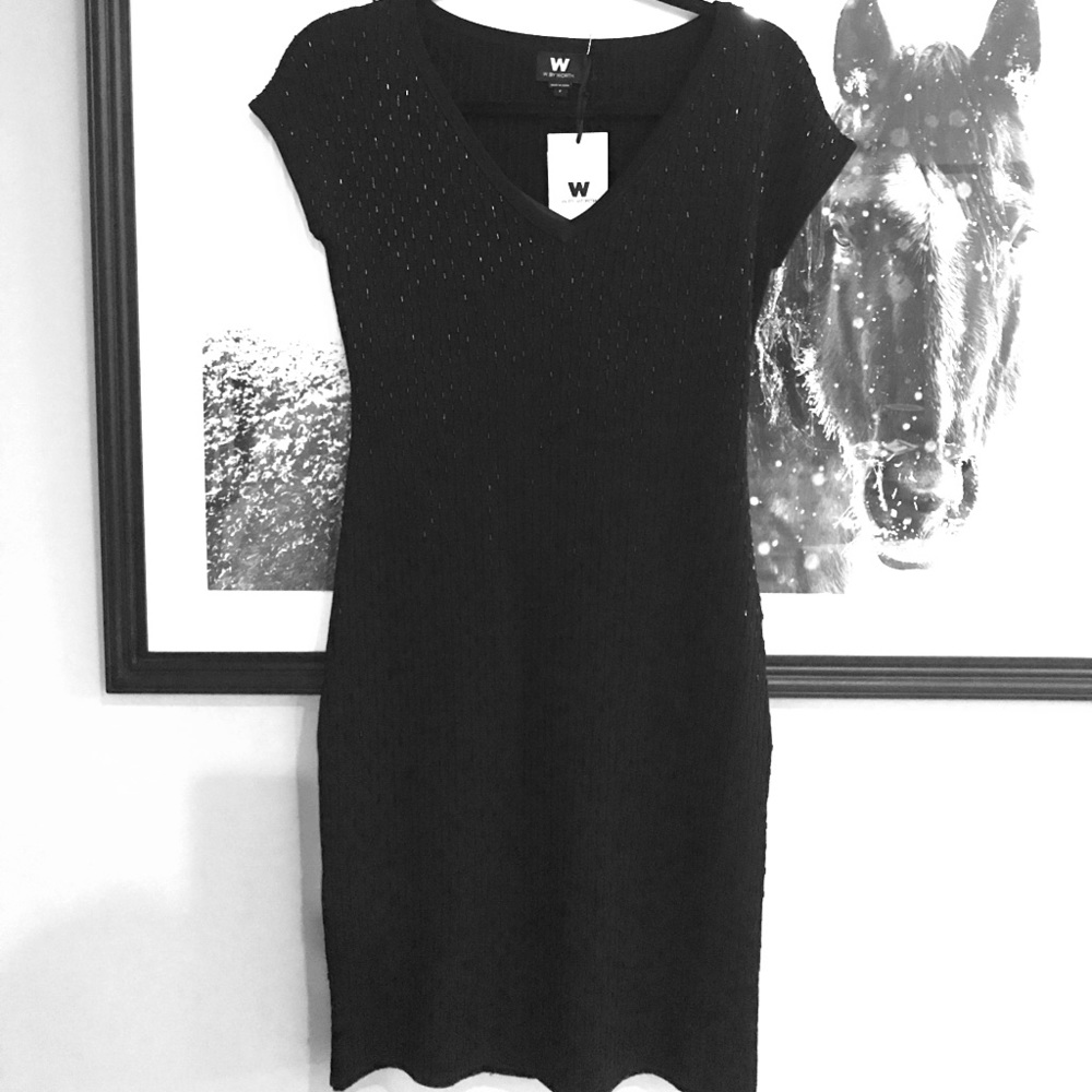 Worth Collection Knit Dress with subtle beading!