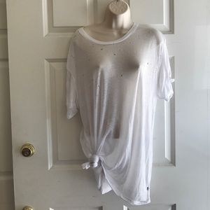 Distressed White T-shirt