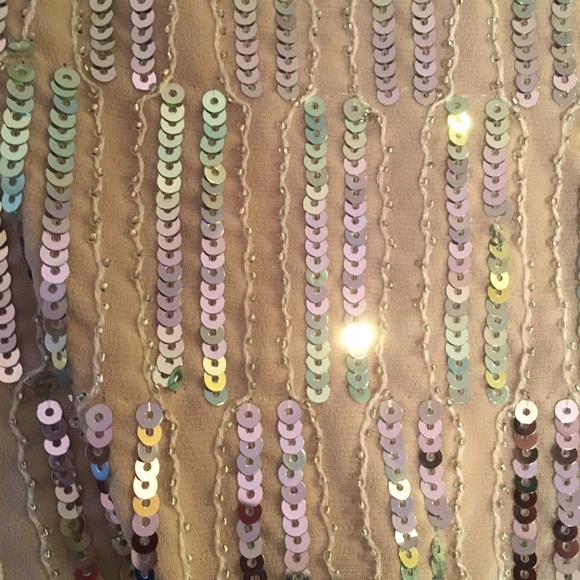 Taupe embellished dress - Picture 4 of 4