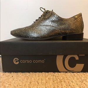 Corso Como Soho Cracked Metallic Leather Oxford