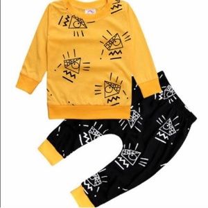 Eye spy harem pants set