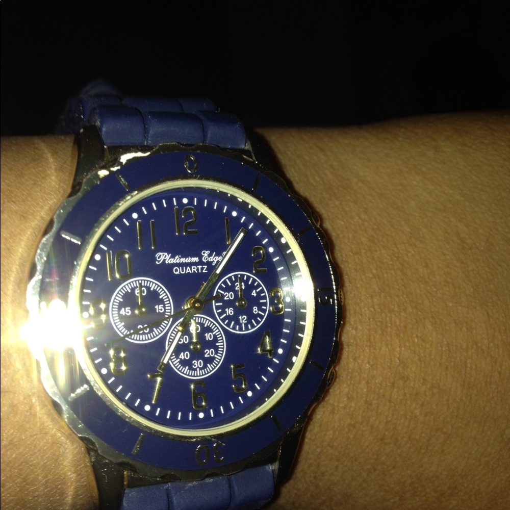 Navy blue watch