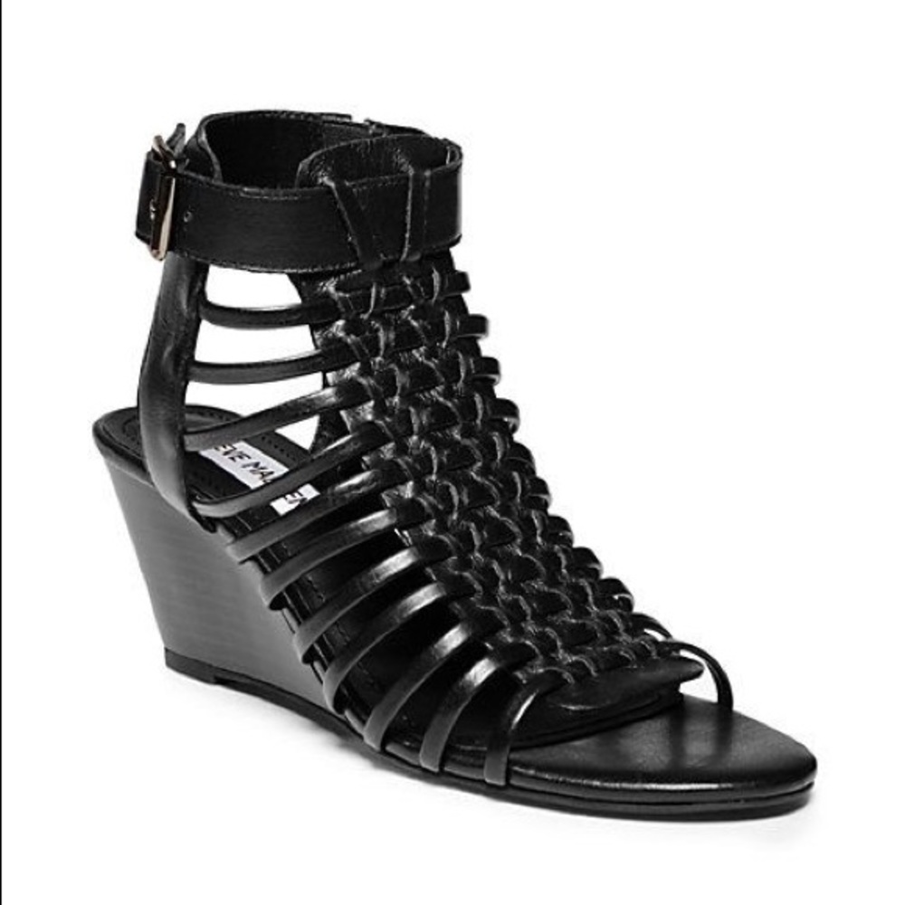 Steve Madden leather black gladiator sandals