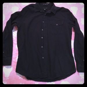 21 Men black Flannel Button up