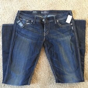 NEW NWT Silver Jeans Bootcut Twisted 32 / 33