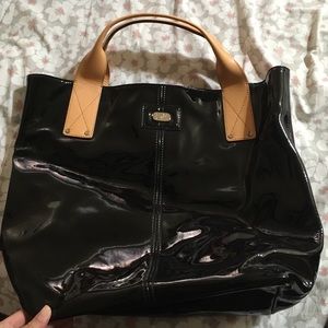 Patent DVF tote