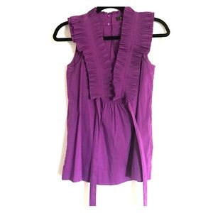 BCBG ruffle neck top