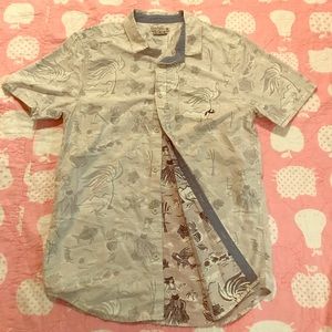 Large Rusty Hula Short sleeve button up