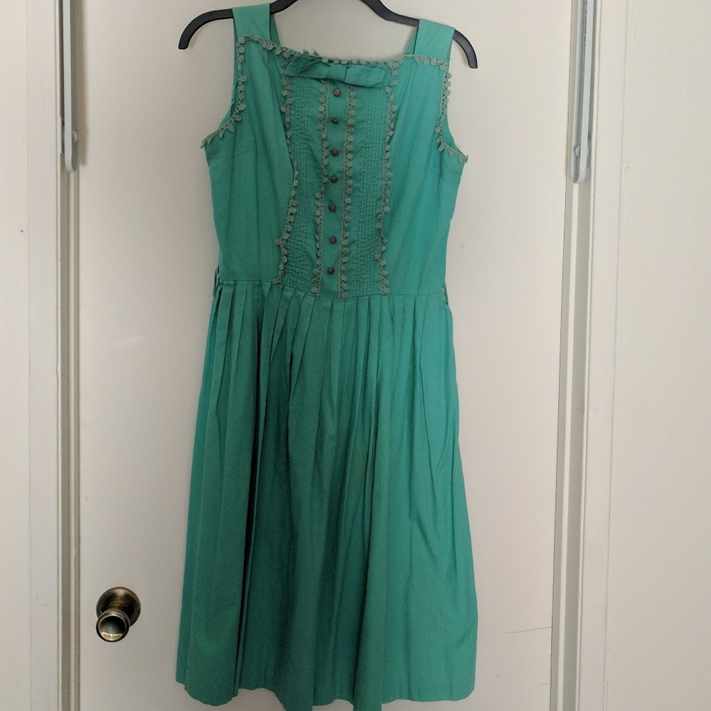 Turquoise Handmade Vintage 50's Dress