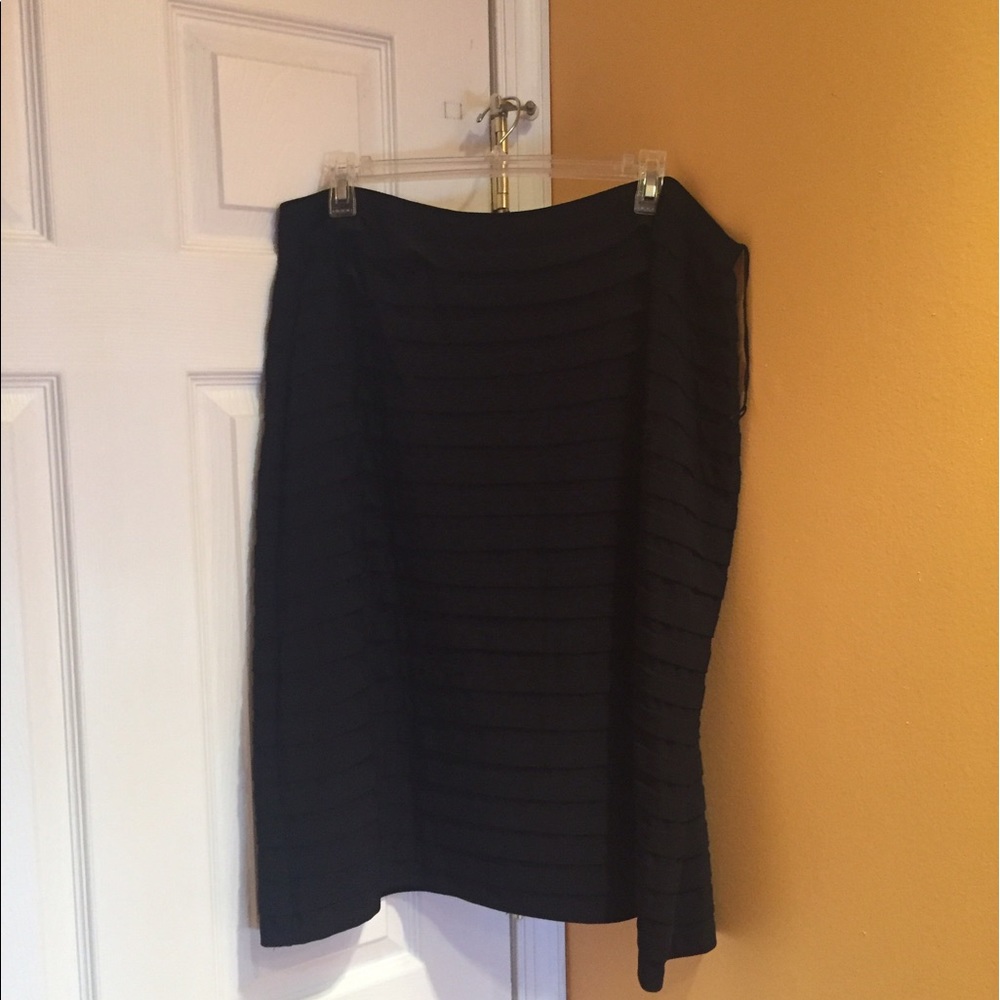 Black Layered Dressy Skirt