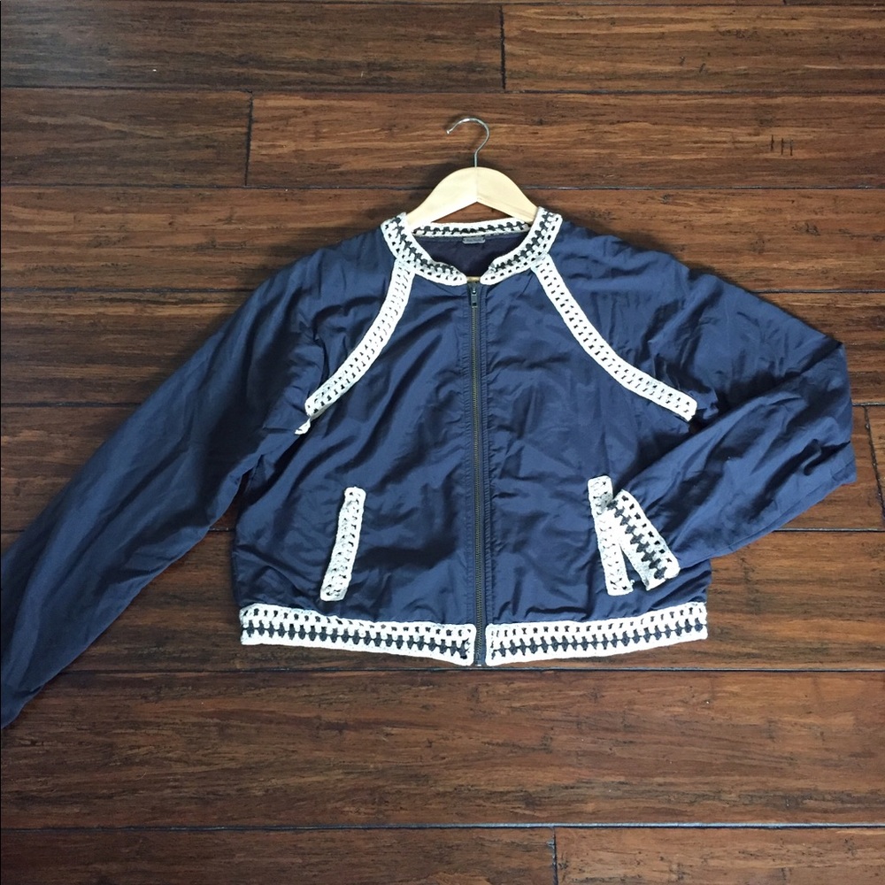 Free People Crochet Jacket