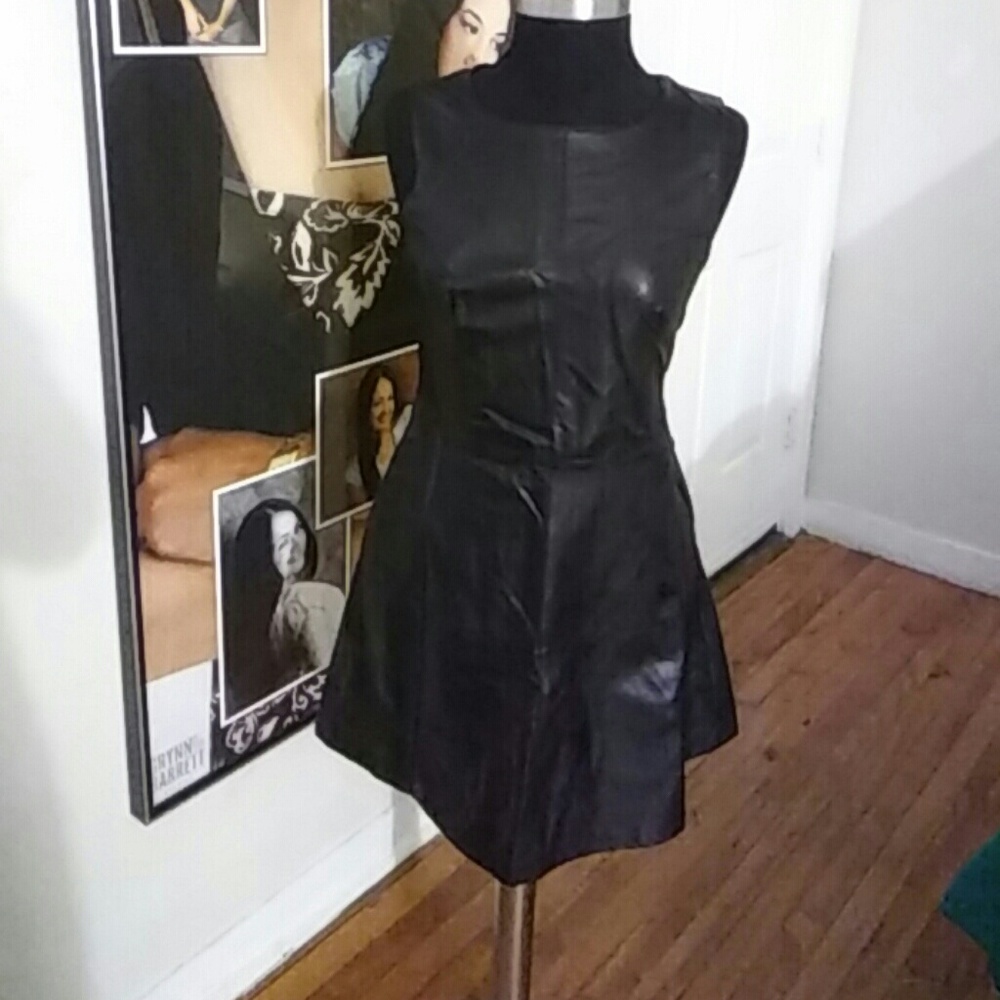 For ever 21 leather like mini dress