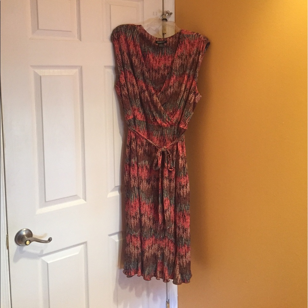 Faux wrap dress