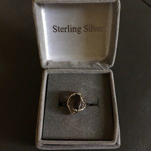 Sterling Silver January Birthstone Garnet Ring