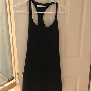 Black dress made of jersey material