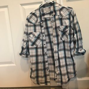 Plaid button up