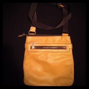 Plinio Visona Italian Leather Crossbody Bag