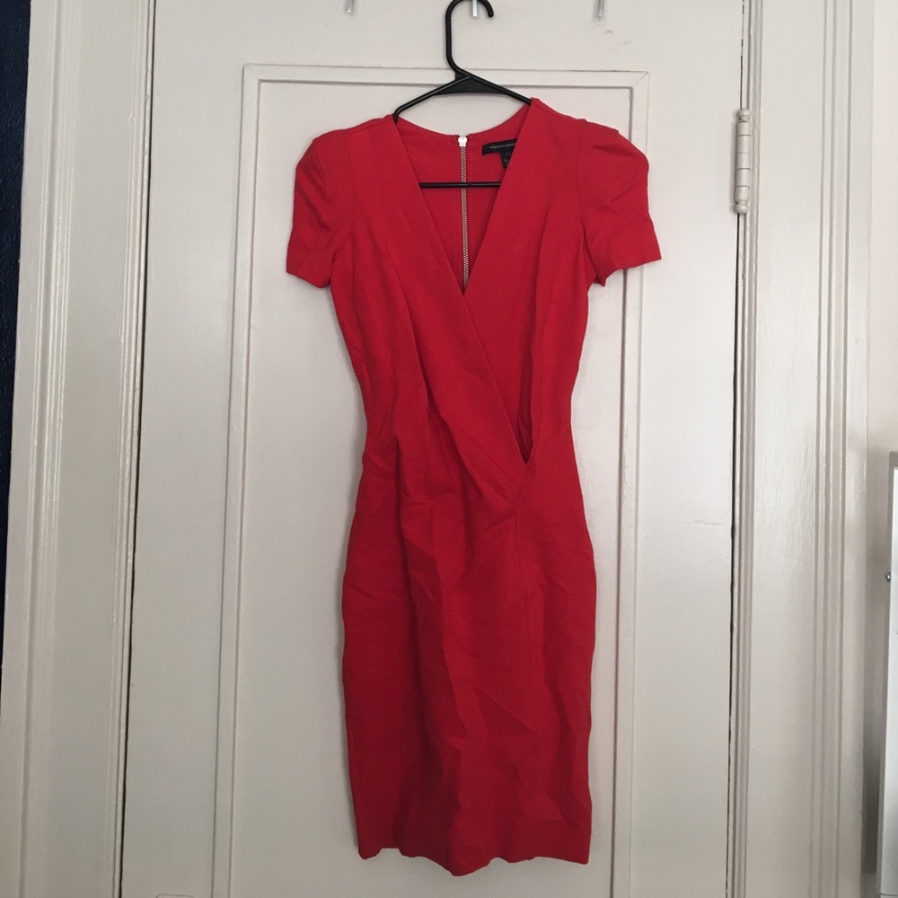 Fiery red cocktail dress from French Connection