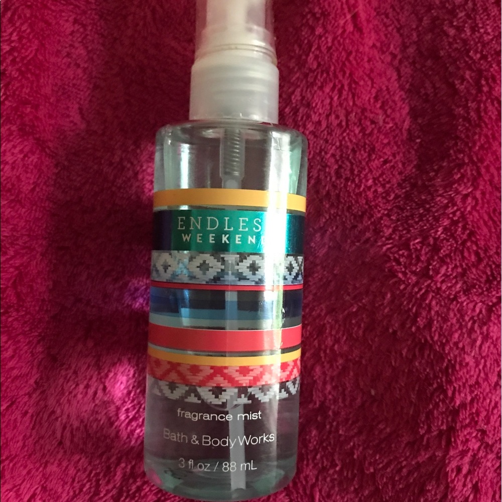 Travel size BB&W Endless Weekend body spray