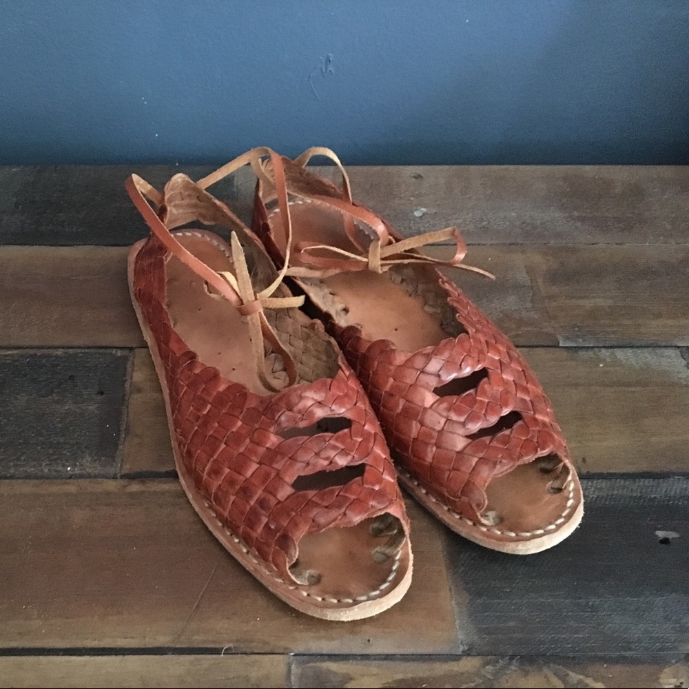Authentic Mexican leather Huaraches.