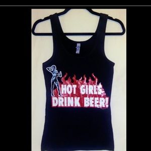 Hot Girls Drink Beer Tank Top
